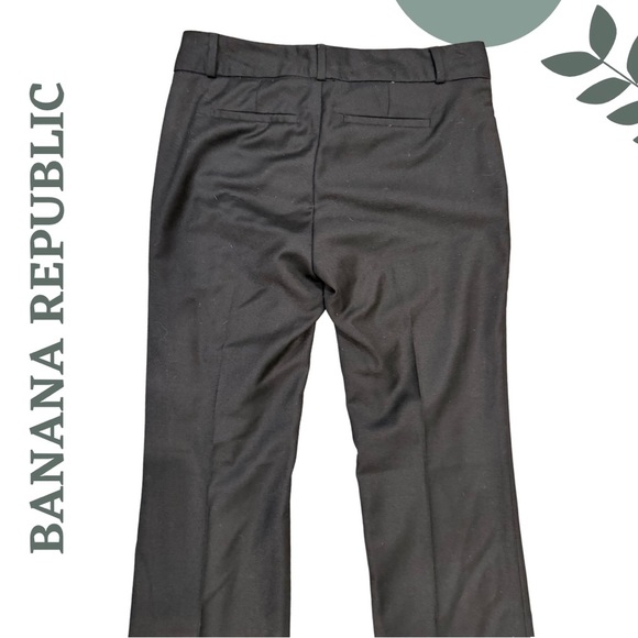 Banana Republic Black Dress Pants – Wool Blend Martin Fit, Size 4 Long, Lined - Picture 3 of 5